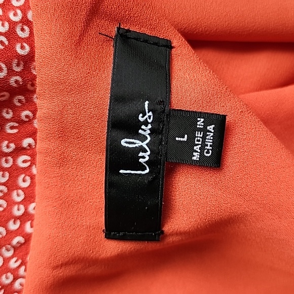 LULU'S Castana Rust Red Print Button-Up Dress - Picture 8 of 10